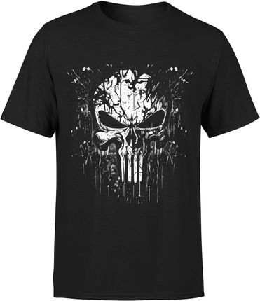 Czaszka The Punisher Męska koszulka (M, Czarny)