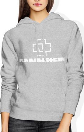 Rammstein Damska bluza z kapturem (S, Szary)