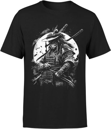 Samurai Samuraj Mortal Kombat Męska koszulka (XL, Czarny)