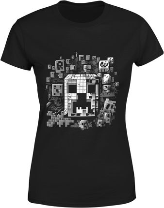 Minecraft Damska koszulka (XL, Czarny)