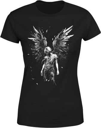 Anioł Goth Damska koszulka (M, Czarny)