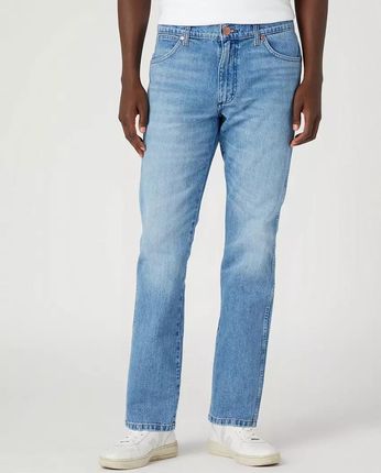 WRANGLER GREENSBORO MĘSKIE SPODNIE JEANSOWE JEANSY BLUE BILL W15QEH40O