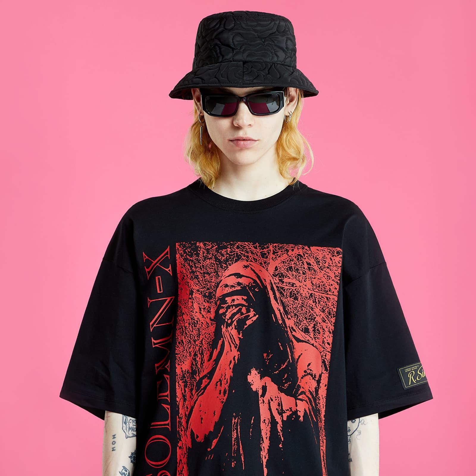 トップス Raf Simons Solemn-X shirts 2022ss Koszulki RAF SIMONS Oversized T-Shirt Solemn-X Black | Footshop