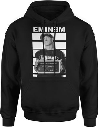 Eminem Slim Shady Męska bluza z kapturem (S, Czarny)