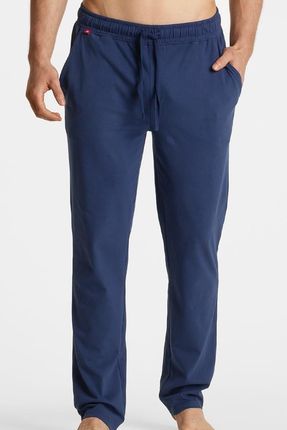 Męskie spodnie do piżamy Atlantic długie NMB 040/02 ciemne niebieskie (M)