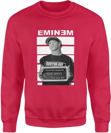 Eminem Slim Shady Męska bluza (S, Czerwony)
