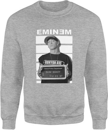 Eminem Slim Shady Męska bluza (L, Szary)