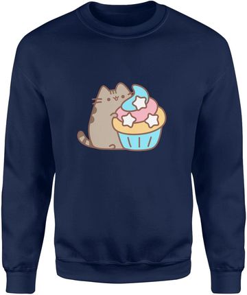 Pusheen Kot Męska bluza (S, Granatowy)