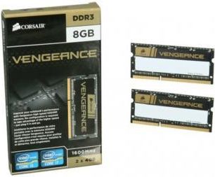 Pamięć RAM Corsair Vengeance 8GB DDR3 1600MHz SODIMM (CMSX8GX3M2A1600C9 ...