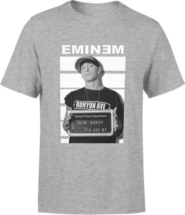 Eminem Slim Shady Męska koszulka (XL, Szary)