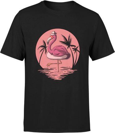 Flaming Męska koszulka (XL, Czarny)