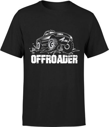 Off Road Offroad 4x4 Męska koszulka (L, Czarny)