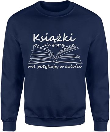 Prezent dla mola książkowego Książka Męska bluza (L, Granatowy)