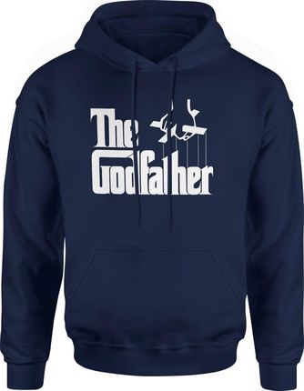 Godfather Ojciec Chrzestny Męska bluza z kapturem (XXL, Granatowy)