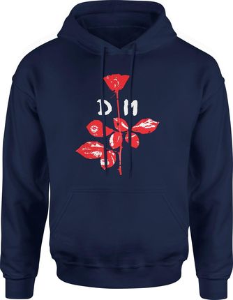 Depeche Mode Męska bluza z kapturem (XXL, Granatowy)