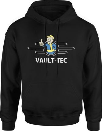 Fallout Vault-Tec Męska bluza z kapturem (3XL, Czarny)