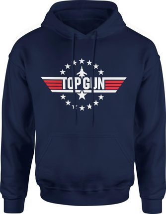 Top Gun Męska bluza z kapturem (L, Granatowy)