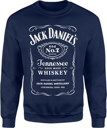 Jack Daniels Męska bluza (S, Granatowy)