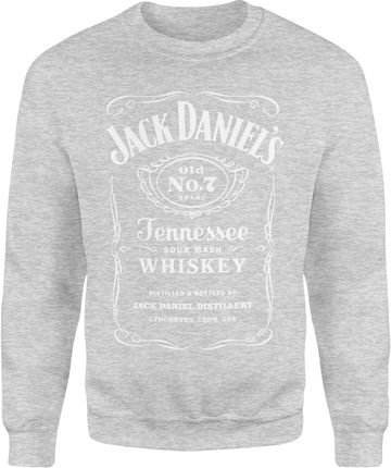 Jack Daniels Męska bluza (L, Szary)
