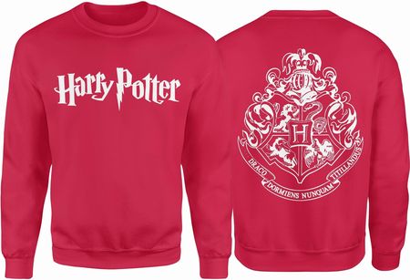 Harry Potter Męska bluza prezent dla fana harrego pottera (S, Czerwony)