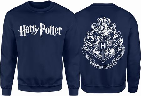 Harry Potter Męska bluza prezent dla fana harrego pottera (M, Granatowy)