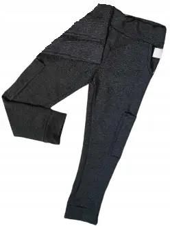 Spodnie ala bojówki z kieszonkami szary melanż rozmiar 74