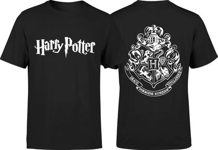 Harry Potter Męska koszulka z nadrukiem prezent dla fana harrego pottera (S, Czarny)