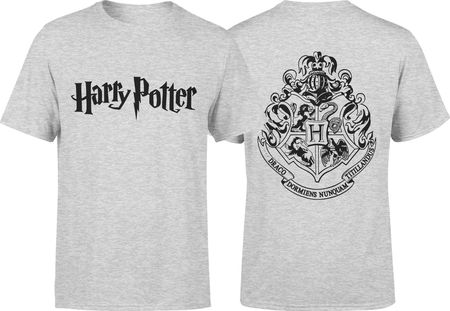 Harry Potter Męska koszulka z nadrukiem (M, Szary)