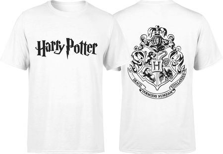 Harry Potter Męska koszulka z nadrukiem (L, Biały)