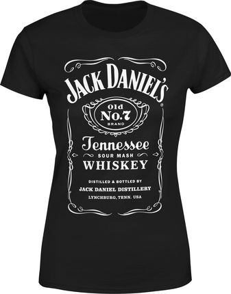 Jack Daniels Damska koszulka (S, Czarny)