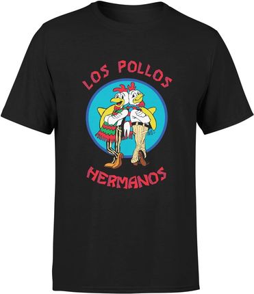 Breaking Bad Los Pollos Hermanos Męska koszulka walter white heisenberg (L, Czarny)