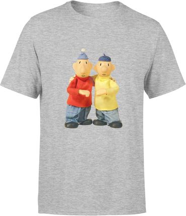 Sąsiedzi Pat i Mat prezent dla sąsiada Męska koszulka (S, Szary)