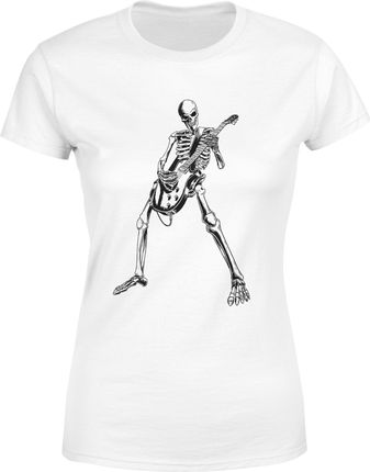Gitara Hard Rock Damska koszulka (S, Biały)
