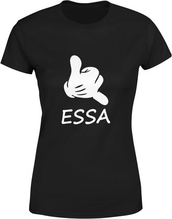 Essa Damska koszulka (XXL, Czarny)