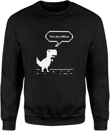 Offline Męska bluza śmieszny prezent dla informatyka programisty (M, Czarny)