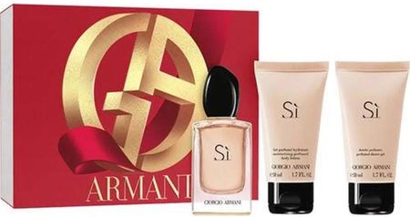 Armani Si Zestaw Prezentowy Eau De Parfum Spray 50 Ml + Shower Gel 50 Ml + Body Milk 50 Ml 1 Stk.
