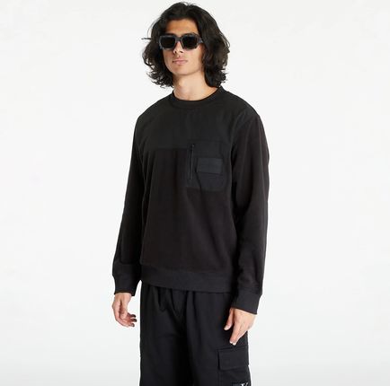 Calvin Klein Jeans Polar Fleece Outdoor Sweatshirt Black
