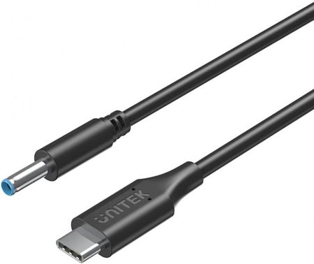 Kabel zasilający do laptopów HP Unitek, 65W USB-C - DC4,5mm (C14117BK-1.8M)