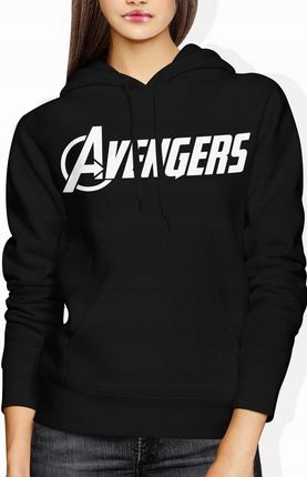Avengers Damska bluza z kapturem (XXL, Czarny)