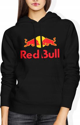 Red Bull Damska bluza z kapturem (XXL, Czarny)