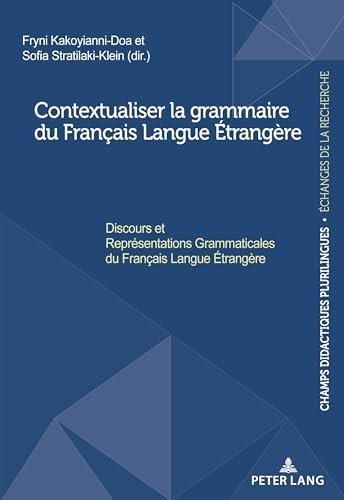 Contextualiser La Grammaire Du Français Langue Étrangère - Literatura ...