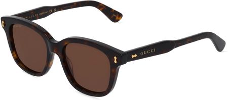 Gucci GG 1264 S Męskie okulary przeciwsłoneczne, Oprawka: Recyklingowany, hawana