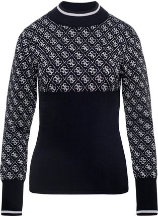 Damski Sweter Guess Lise 4G LS Sweater W3Br81Z37K0-Fj2B – Czarny
