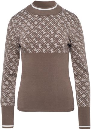 Damski Sweter Guess Lise 4G LS Sweater W3Br81Z37K0-F1My – Beżowy