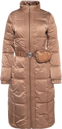 Damski Płaszcz pikowany zimowy Guess Lucia Long Bum Bag Puffa W3Bl84Wex12-F1Az – Beżowy