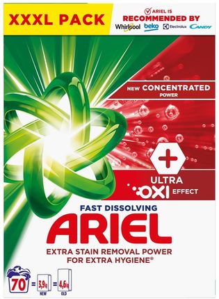 Ariel Proszek do prania Fast Dissolving + Ultra Oxi Effect 3.85 kg