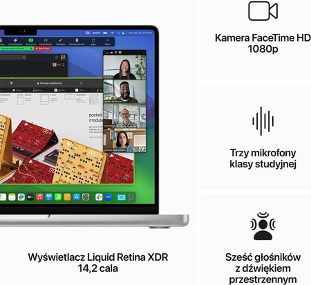 Laptop Apple MacBook Pro 14/M3 Pro/18GB/1TB/MacOS (MRX73ZEA