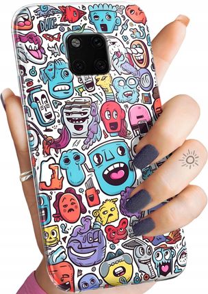 Hello Case Etui Do Huawei Mate 20 Pro Doodle Zwierzęta