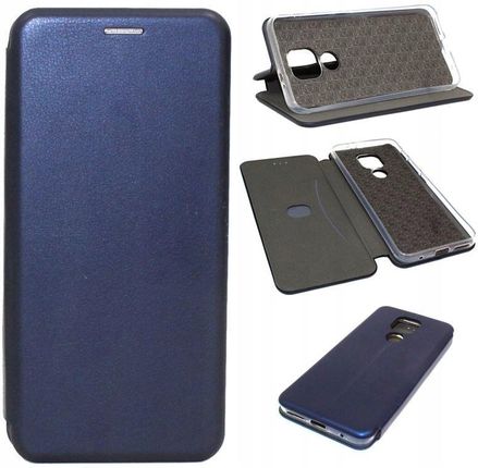 Gsm Hurt Etui Case Do Motorola Moto G9 G9 Play E7 Plus Book Elegance Granatowe