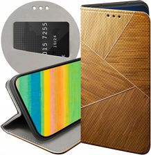 Hello Case Etui Z Klapką Do Google Pixel 7 Brązowe Drewniane Brown Futerał Case